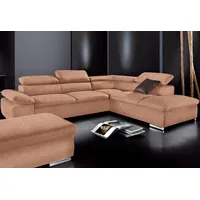 Sit&more Ecksofa SIT & MORE "Alcudia L-Form", braun, B:272cm
