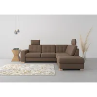 Sit&more Ecksofa SIT & MORE "Quincy L-Form", braun (schoko),