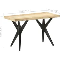 VidaXL Esstisch 120 x 76 x 60 cm braun