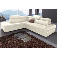 Sit&more Ecksofa SIT & MORE "Broadway L-Form", weiß (altweiß),