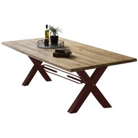 SIT Möbel SIT Esstisch X-Gestell im industriellen Antiklook, braun