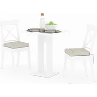 Vicco Esstisch EWERT weiß 65x65 cm