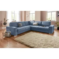 Sit&more Ecksofa SIT & MORE "Santorini L-Form", blau, B:276cm