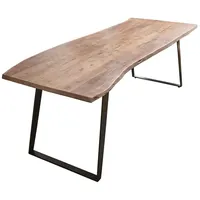 Sam möbel gmbh Esstisch Baumkante Akazie natur 240x100 schwarz