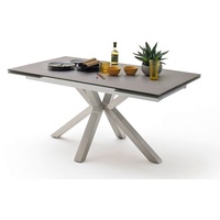 MCA Furniture Esstisch »Nagano«, Esstisch Glas-Keramik mit Stirnauszug grau
