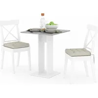 Vicco Esstisch EWERT weiß beton 65x65 cm