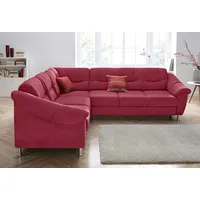 Sit&more Ecksofa SIT & MORE "Salsa L-Form", rot (bordeaux),