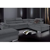 Sit&more Ecksofa SIT & MORE "Alcudia L-Form", grau (dunkelgrau),