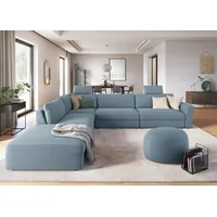Sit&more Ecksofa SIT & MORE "Cadabra L-Form", blau (hellblau),