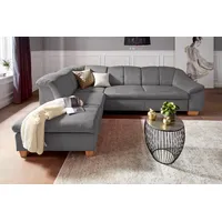 Sit&more "Santo L-Form" mit Federkern, wahlweise mit Bettfunktion und