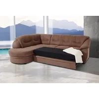 Sit&more Ecksofa »Savoni L-Form«, wahlweise mit Bettfunktion braun