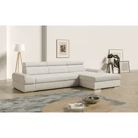 Sit&more Ecksofa Broadway, mit verstellbaren Kopfteilen, wahlweise mit Bettfunktion