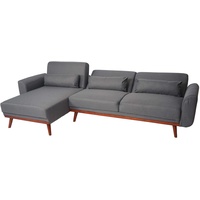 Mendler HWC-J20, Couch Ecksofa, L-Form 3-Sitzer Liegefläche Schlaffunktion Stoff/Textil