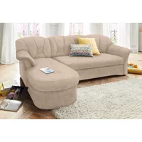 DOMO collection Ecksofa »Elva, zeitlose Formensprache, elegante Rückensteppung, L-Form«,