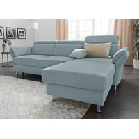 Sit&more Ecksofa SIT & MORE "Avignon L-Form", blau (aqua),