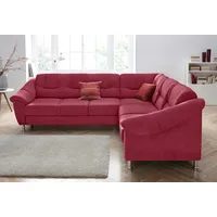 Sit&more Ecksofa SIT & MORE "Salsa L-Form", rot (bordeaux),