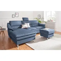 Sit&more Ecksofa SIT & MORE "Cardoso L-Form", blau, B:264cm