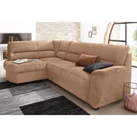 Sit&more Ecksofa SIT & MORE "Pandora L-Form", braun, B:251cm