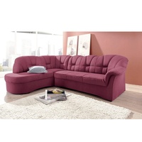 DOMO collection Ecksofa »Papenburg, zeitlose Rückensteppung, elegante Armlehne, L-Form«,