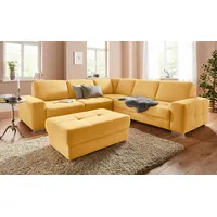 Sit&more Ecksofa »Santorini L-Form«, mit Federkern und Sitztiefenverstellung, wahlweise
