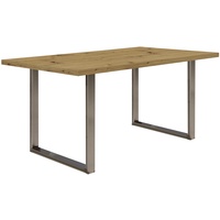 Forte TABLES Tisch nicht ausziehbar Holzwerkstoff, Artisan Eiche, 160