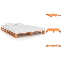 VidaXL Palettenbett Braun Massivholz Kiefer 160×200 cm