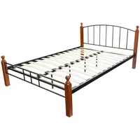 Homestyle4u Metallbett Bettgestell Doppelbett Bettrahmen inkl. Lattenrost 140 160