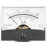 VOLTCRAFT AM-60X46/30V/1,5A/DC AM-60X46/30V/1,5A/DC Einbau-Messgerät AM-60X46/30V/1,5A/DC 30 V/1.5 A Drehspule