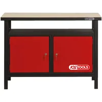 KS Tools Profi-Werkbank mit 2 Türen, H840xB1200xT600mm