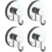 Wenko Haken 4er Set Vacuum-Loc Silber