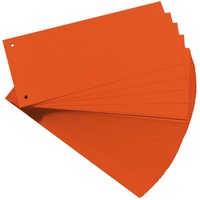 Herlitz 10843647 Trennstreifen, 100-er Packung, Orange