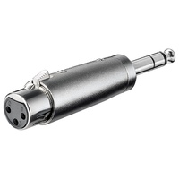 Goobay XLR 012 6,35 mm Stereo-Stecker zu XLR-Buchse -