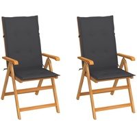 VidaXL Gartenstuhl 60,7 x 93,9 x 32,9 cm braun