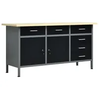 VidaXL Arbeitstisch Schwarz 160 x 60 x 85 cm