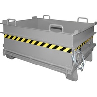 Bauer Südlohn Baustoffcontainer BC 500, lackiert, Mausgrau