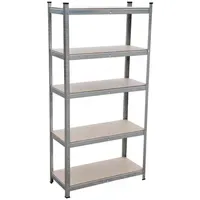 Expo Börse Schwerlastregal, Silber, Metall, Holzwerkstoff, 75x172x30 cm, Freizeit,