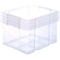 BigDean 4x Stabile Kunststoffbox Eurobox (Dreh Stapelbar) 44x35x24cm passt