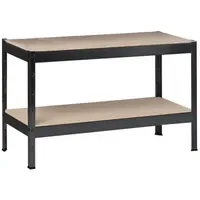 SCHULTE Regalwelt Schwerlastregal mit 2 Holzböden, 43x100x35 cm (HxBxT),