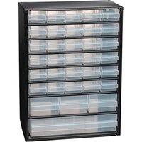 RAACO Kleinteilemagazin B306xT150xH420mm Stahlbl.34 Schubl.Poypropylen