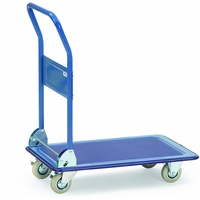 FETRA Ganzstahlwagen 3101, Tragkraft 250kg Vollgummi-Reifen, klappbarer Rohrschiebebügel