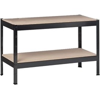SCHULTE Regalwelt Schwerlastregal mit 2 Holzböden, 43x100x40 cm (HxBxT),