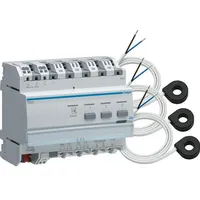Hager KNX Energiemessung Messwertgeber 3-Phasen, Strom-/Energiemesser TE332