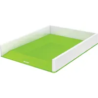 Leitz Briefablage WOW Duo Colour perlweiß/grün DIN A4, 1