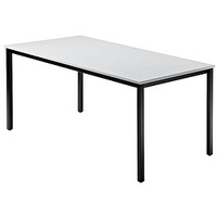 Hammerbacher Konferenztisch lichtgrau rechteckig, 160,0 x 80,0 x 72,0