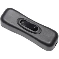 TRU Components Schnurschalter Schwarz 1 x Aus/Ein 2A 1St.