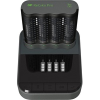 GP Batteries ReCyko Pro Dockingstation + 4Port Ladeger./4xAA NiMh