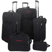 VidaXL Koffer-Set 5-tlg. schwarz