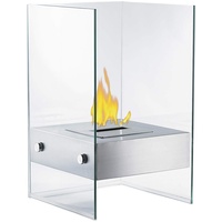 Carlo Milano Bio-Ethanol Deko-Feuer im Glaswürfel-Look