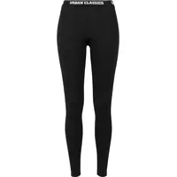 URBAN CLASSICS Leggings Logo schwarz,