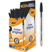 BIC Kugelschreiber Cristal Schwarz 0,4 mm 50 St.